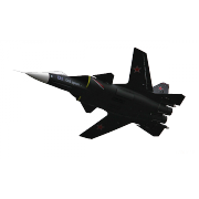 Велика радіокерована модель винищувача Су-47